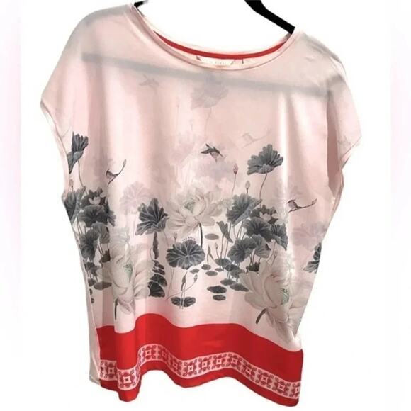 Ted Baker Jennay Lake of Dreams Tee Size 4 - Picture 2 of 9